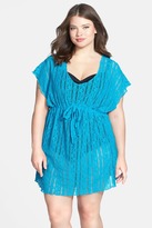 Thumbnail for your product : Becca Show & Tell Crochet Cover-Up Tunic (Plus Size)