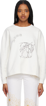 Bode Off-White Pony Sweatshirt
