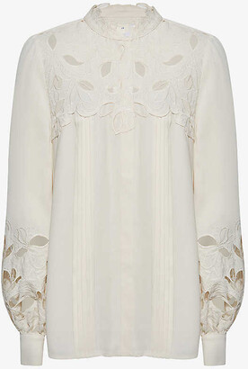 High Neck Lace Blouse | Shop the world's largest collection of 