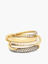 Thumbnail for your product : Spinelli Kilcollin Leilani Diamond And 18kt Gold Ring - Silver Gold