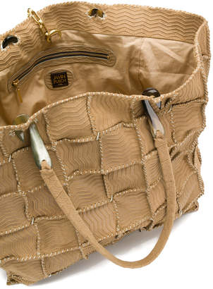 Jamin Puech grid detail shoulder bag