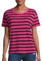 Thumbnail for your product : Sundry Cotton Painted Stripe Tee