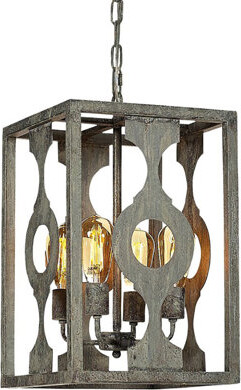ellahome Balustrade 4 - Light Lantern Rectangle Pendant