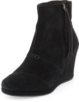 Thumbnail for your product : Toms Desert Suede Wedge Boot, Black