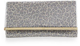 Thumbnail for your product : Jimmy Choo Maia Leopard-Print Glittered-Fabric Clutch
