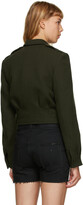 Thumbnail for your product : Saint Laurent Green Cropped Military Jacket
