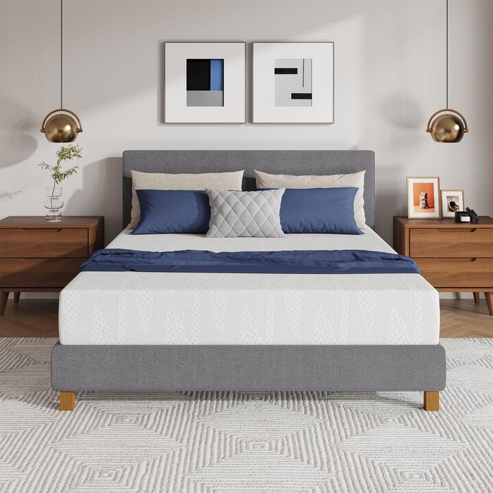 Avenco Classic Queen Medium Gel Memory Foam 10 in. in a box with Cooling Night Sleep & Pressure Relief Mattress