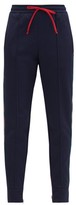 Thumbnail for your product : Gucci Web-stripe Jersey Track Pants - Navy