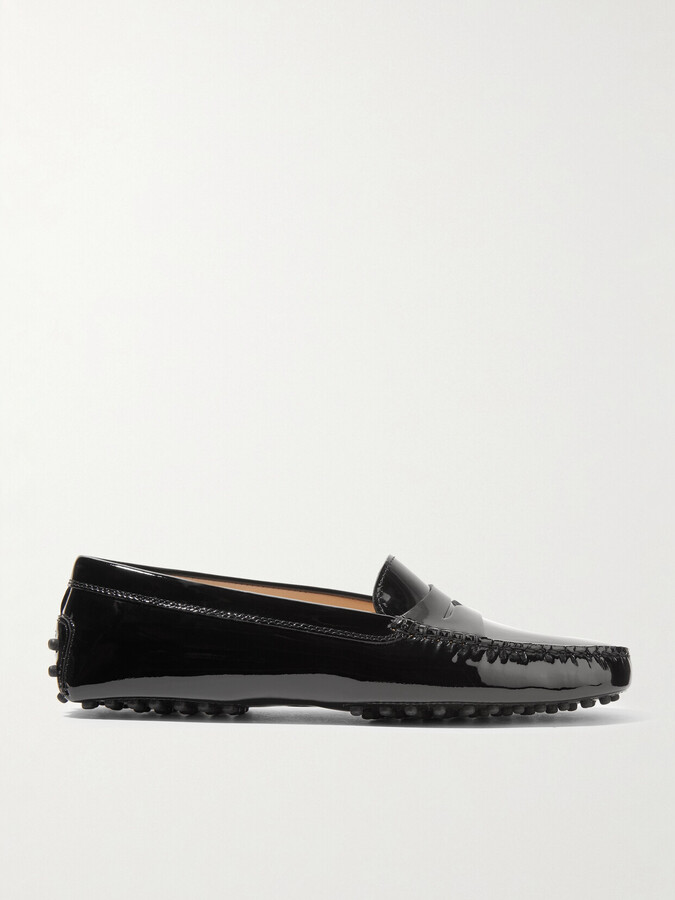 Tod's Gommino Patent-leather Loafers - Black