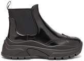 Thumbnail for your product : Prada Chunky-sole Patent-leather Ankle Boots - Womens - Black