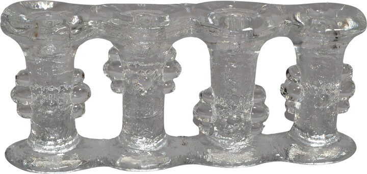 One Piece 4 Glass Candle Holder By Staffan Gellerstedt For Pukeberg Sweden 1970