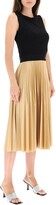 Thumbnail for your product : Givenchy TWO-TONE PLEATED DRESS 38 Black,Beige