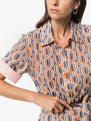Evi Grintela Tangier printed maxi shirt dress