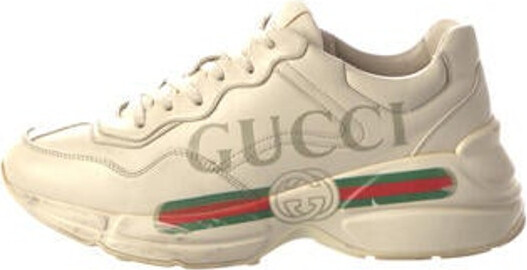 Gucci Leather Colorblock Pattern Chunky Sneakers - ShopStyle