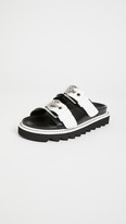 Thumbnail for your product : Moschino Double Strap Slides
