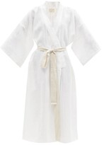 Thumbnail for your product : Deiji Studios 02 Belted Linen Robe - White