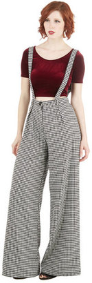 Collectif Clothing Conference Room Coffee Pants in Houndstooth