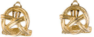 Givenchy Textured Twist Clip-On Earrings