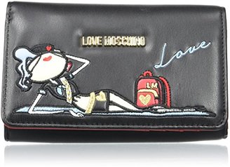 Love Moschino Moschino, Women's Wallet, Schwarz (), 3x11x17 cm (B x H T)