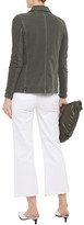 Thumbnail for your product : James Perse French Cotton-terry And Ribbed Jersey Jacket