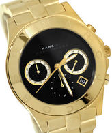 Thumbnail for your product : Marc Jacobs MBM3309 Blade Black Chrono Date Dial Gold Steel Band Women Watch NEW