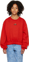 Thumbnail for your product : Msgm Kids Kids Red Embroidered Sweatshirt