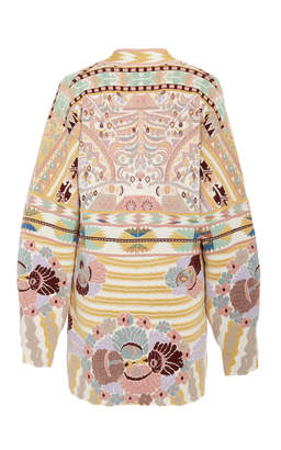 Etro Embroidered Wool-Blend Cardigan