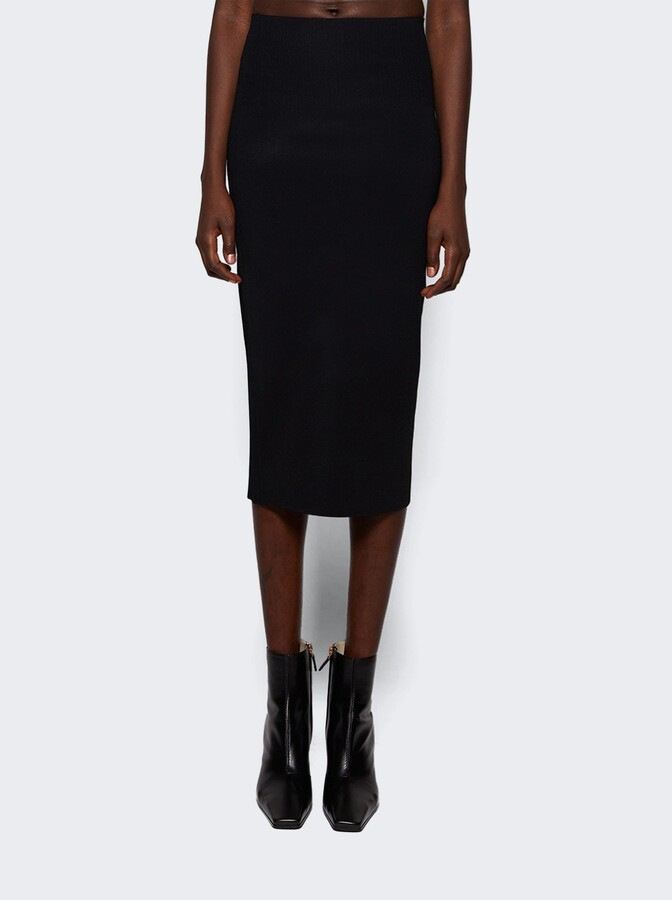 Victoria Beckham Fitted Skirt Black