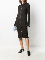 Thumbnail for your product : Bottega Veneta Rib Knit Dress With Roll Cuff Sleeves