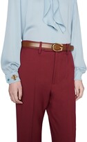 Thumbnail for your product : Gucci Thin belt with G buckle