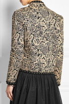 Thumbnail for your product : Saint Laurent Studded woven cotton jacket