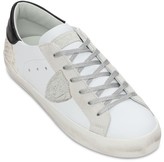 Thumbnail for your product : Philippe Model Paris Python Leather Lace-up Sneakers