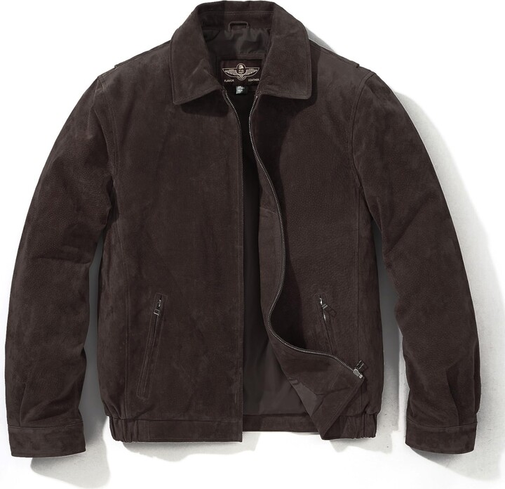 Faux Suede Cutter And Buck Suede Jacket FLAVOR Men's Suede