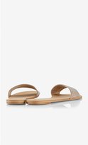 Thumbnail for your product : Express Wide Rhinestud Strap Slide Sandal
