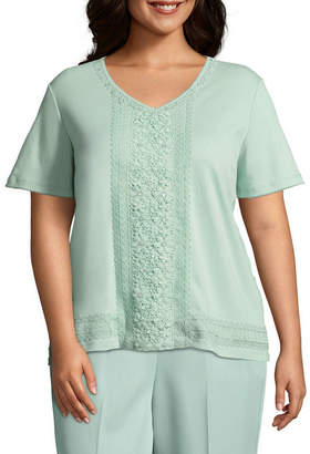 Alfred Dunner Day Dreamer Center Lace Tee - Plus