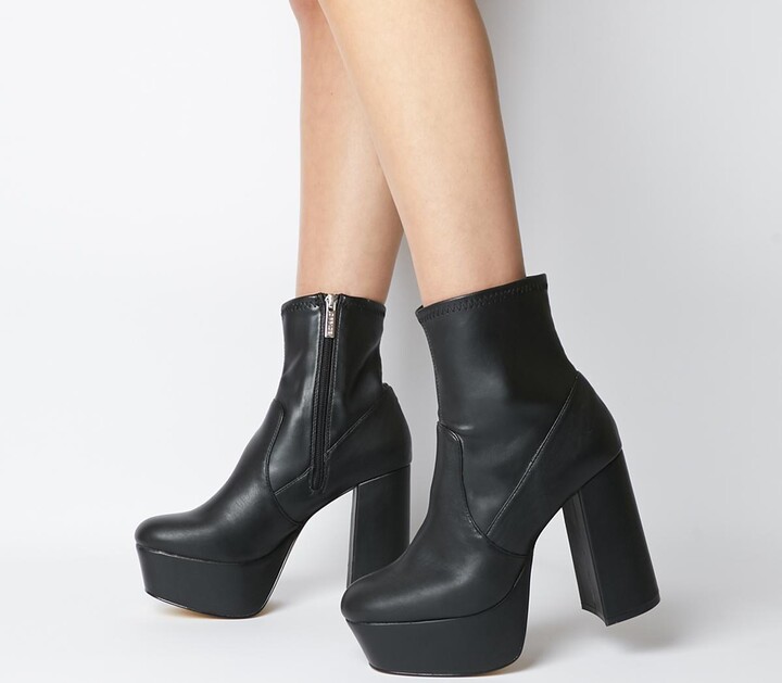 black extreme platform boots