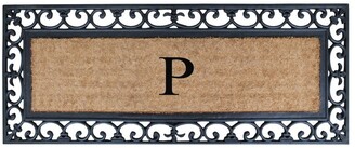 A1 Home Collections Exclusive Hand Crafted Myla Monogrammed Entry Doormat, 17.7" x 47.25"