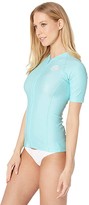 Thumbnail for your product : Rip Curl Belle Zip Through Short Sleeve Top (Light Blue) Women's Swimwear