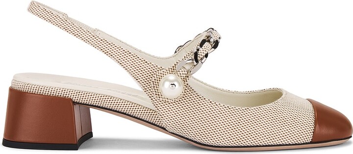 Miu Miu Slingback Heel in Beige