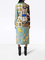 Thumbnail for your product : Burberry archive scarf print silk dress