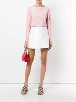 Thumbnail for your product : Moschino Boutique pearl necklace print top