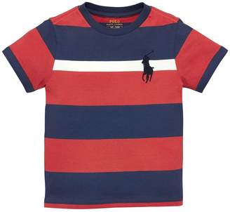 Ralph Lauren Boys Short Sleeve Big Pony Stripe T-shirt