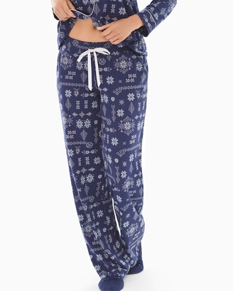 Soma Intimates Pajama Pants Alpine Stitch Navy