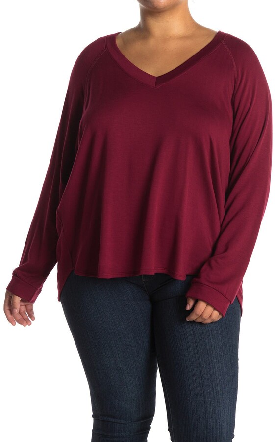 plus size slouchy sweatshirt