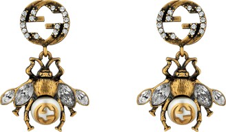 Gucci Bee earrings with Interlocking G