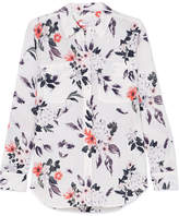 Thumbnail for your product : Equipment Slim Signature Floral-print Silk Crepe De Chine Shirt
