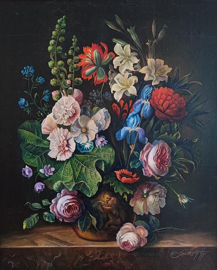 F. Zentes G. Gy, Bouquet of flowers