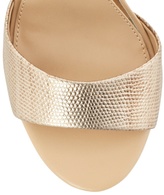 Thumbnail for your product : White House Black Market Soft Gold Leather Mid Heels