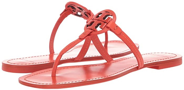 poppy red tory burch sandals