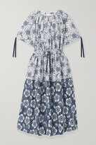 Thumbnail for your product : Moncler Floral-print Cotton-poplin Midi Dress